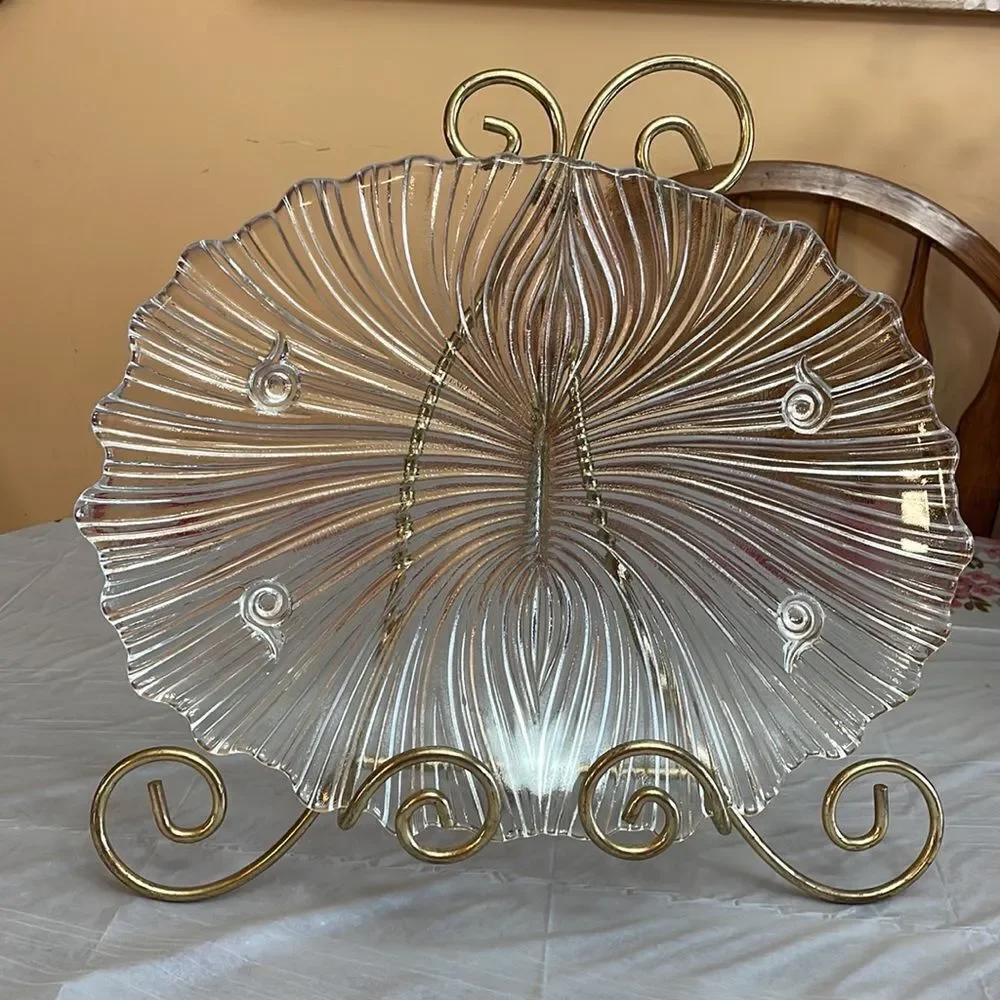Vintage oval raised meat platter